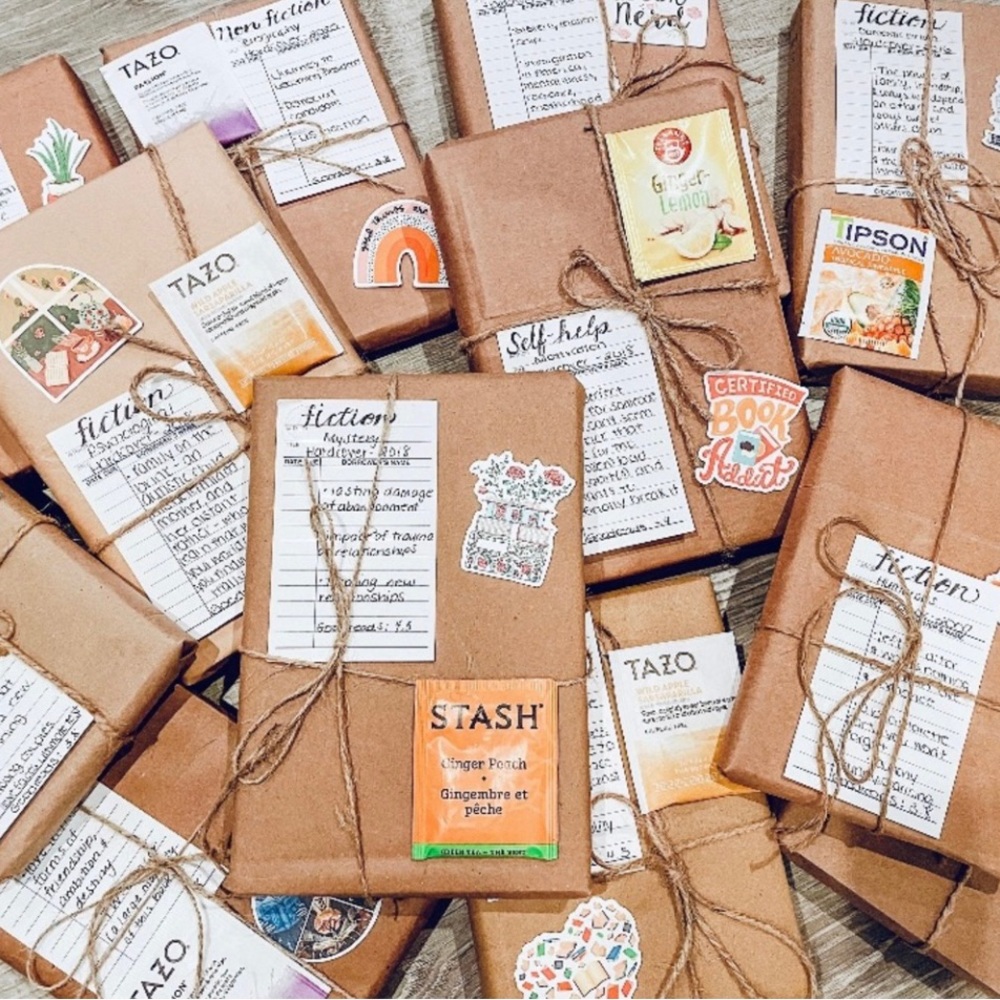 Blind date with a book.